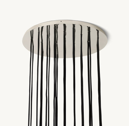 BOULE DE CRISTAL CLEAR GLASS ROUND CLUSTER CHANDELIER 24"