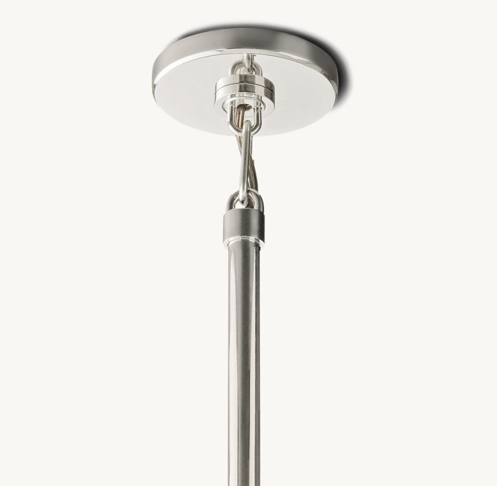 BOULE DE CRISTAL CLEAR GLASS OVAL CHANDELIER 72"