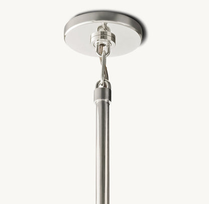 BOULE DE CRISTAL CLEAR GLASS OVAL CHANDELIER 72"