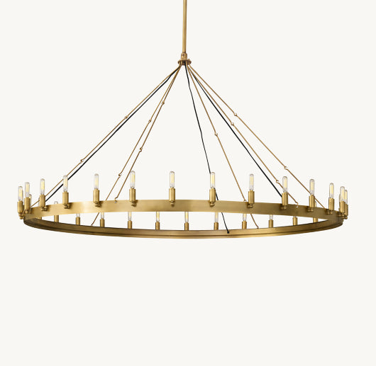 CAMINO VINTAGE FILAMENT ROUND CHANDELIER 63"