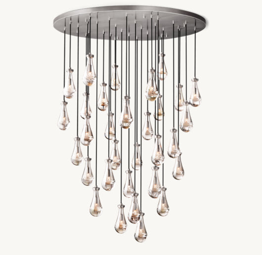 RAIN ROUND CHANDELIER 60"