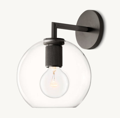 UTILITAIRE GLOBE SHADE SCONCE