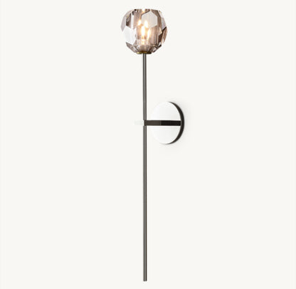 BOULE DE CRISTAL SMOKE GLASS GRAND SCONCE