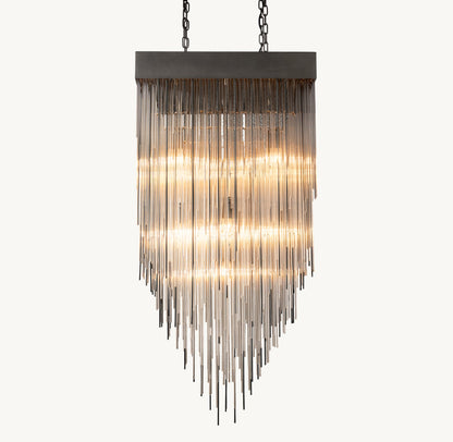 CASCADA SQUARE CHANDELIER 30"