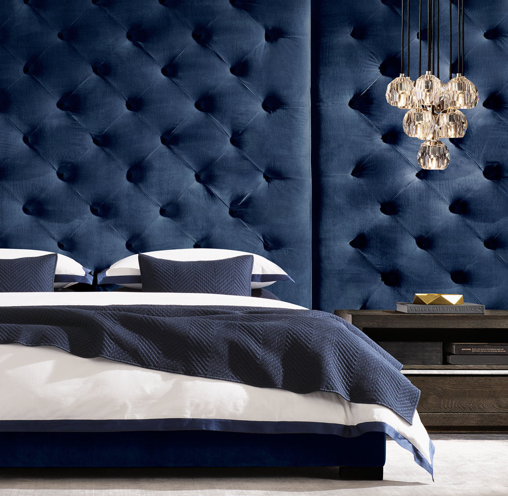 BOULE DE CRISTAL CLEAR GLASS ROUND CLUSTER CHANDELIER 14"