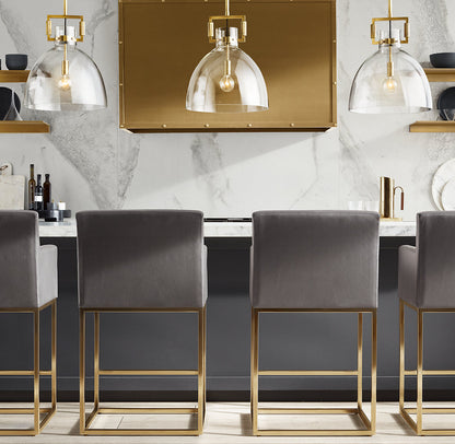 MACHINIST GLASS CLOCHE PENDANT