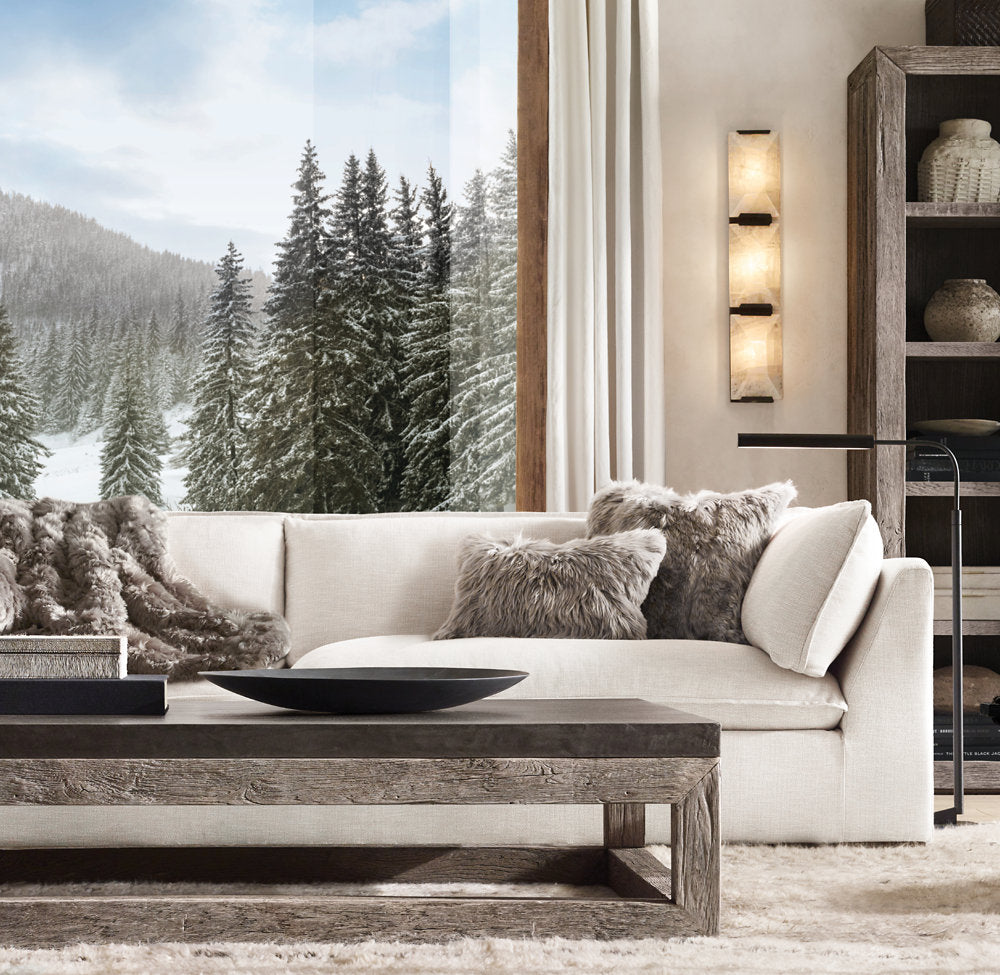 HARLOW CALCITE TRIPLE SCONCE