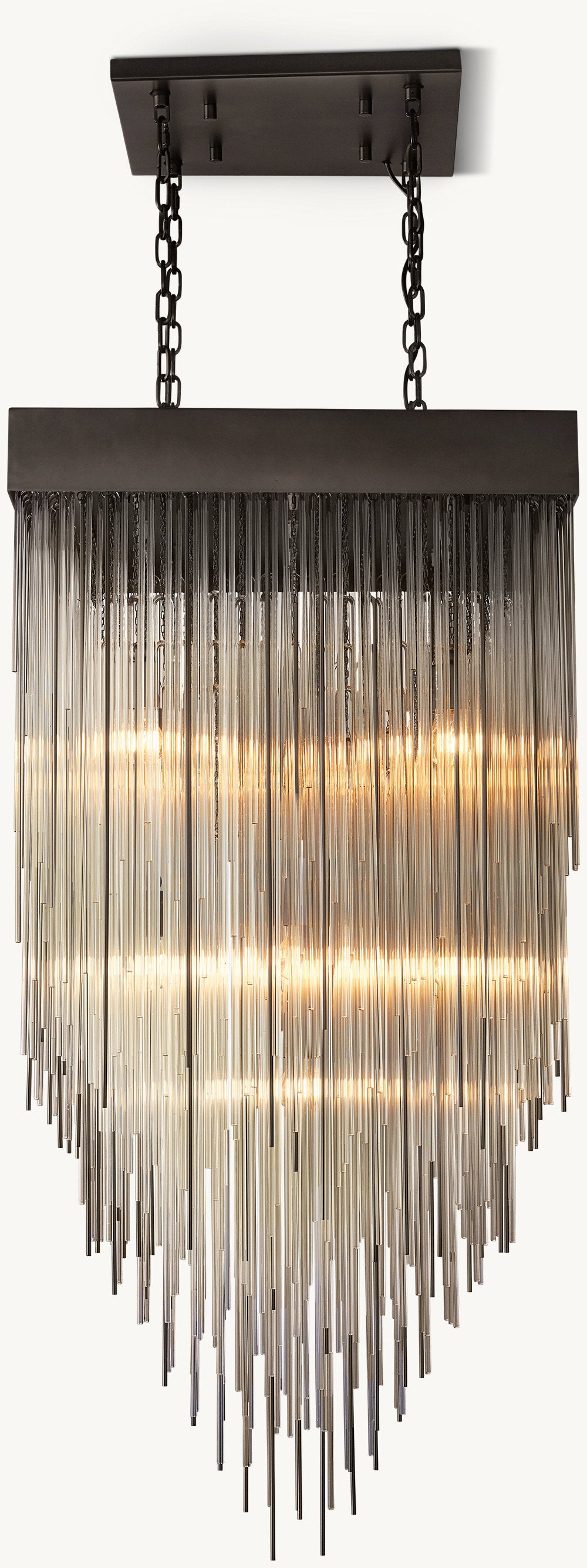 CASCADA SQUARE CHANDELIER 30"