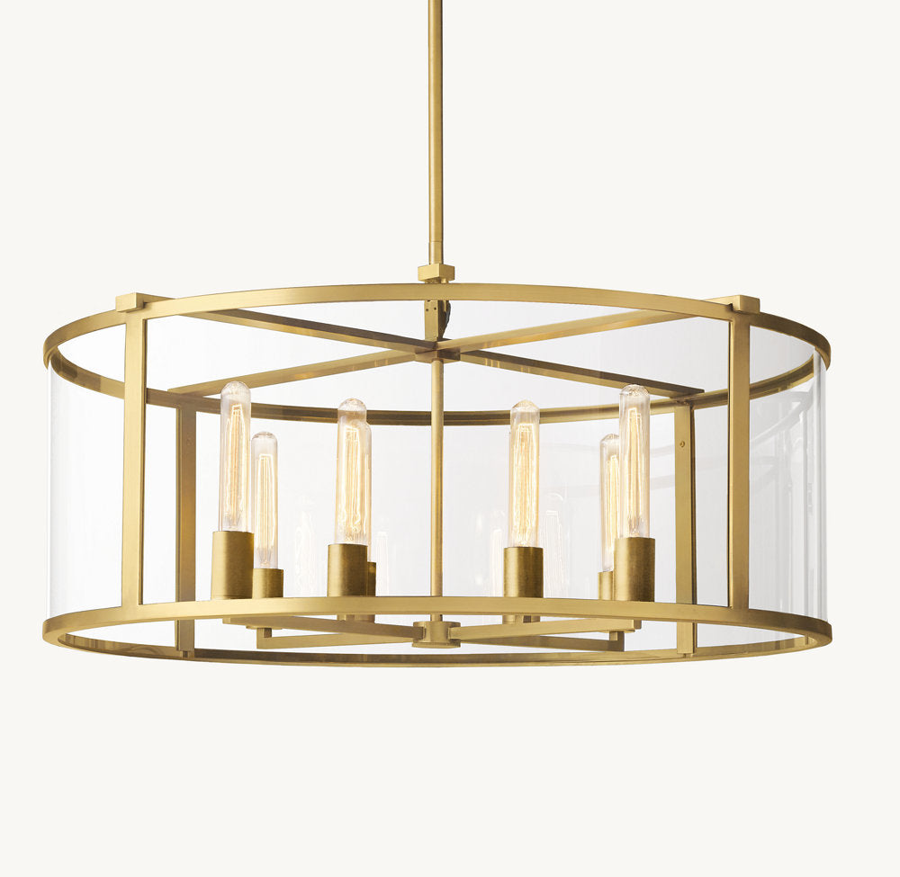 BECKMAN ROUND CHANDELIER 33"