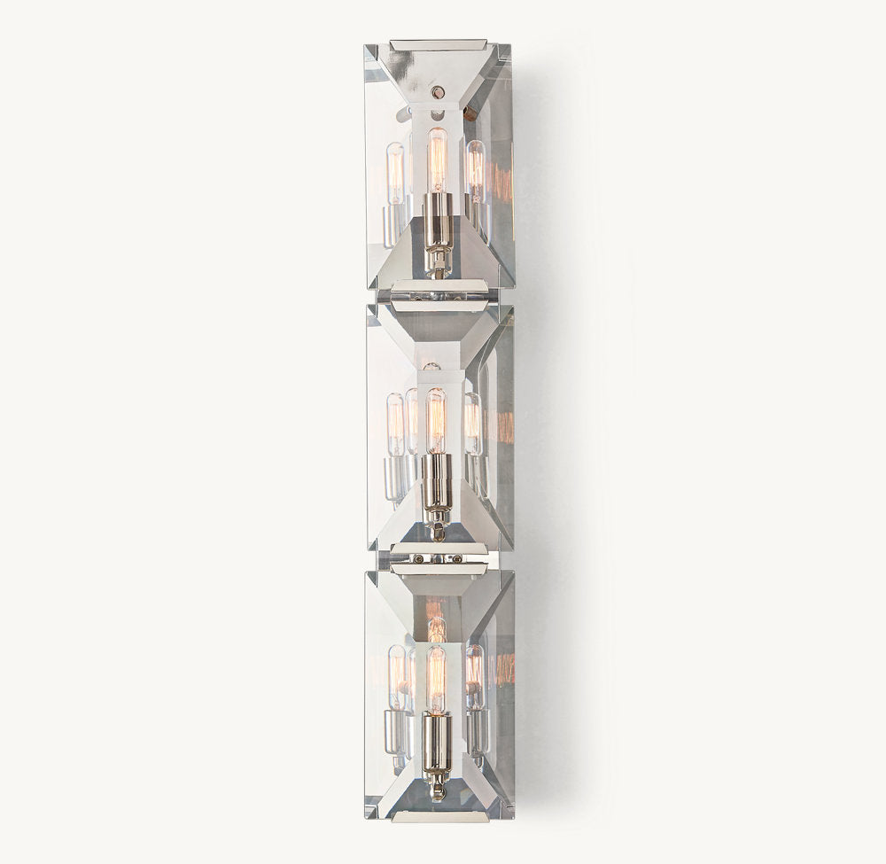 HARLOW CRYSTAL TRIPLE SCONCE