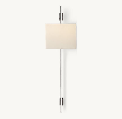 VELA RECTANGULAR BAR SCONCE - RECTANGULAR SHADE