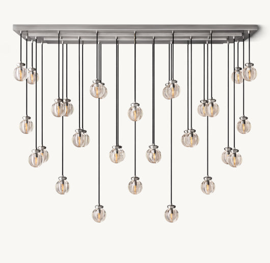PEARL RECTANGULAR CHANDELIER 72"