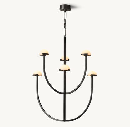 PEDRA ROUND CHANDELIER 32"