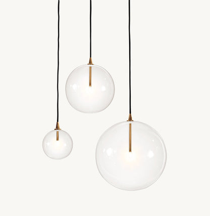 GLASS GLOBE MOBILE PENDANT
