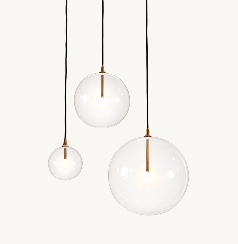 GLASS GLOBE MOBILE PENDANT