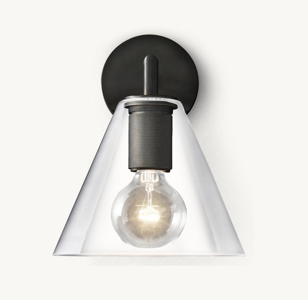 UTILITAIRE FUNNEL SHADE SCONCE