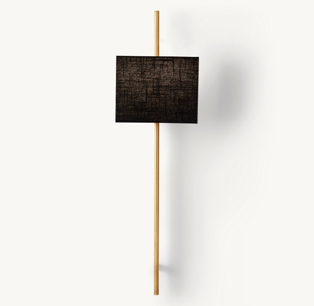 VELA OCTAGONAL BAR SCONCE - RECTANGULAR SHADE