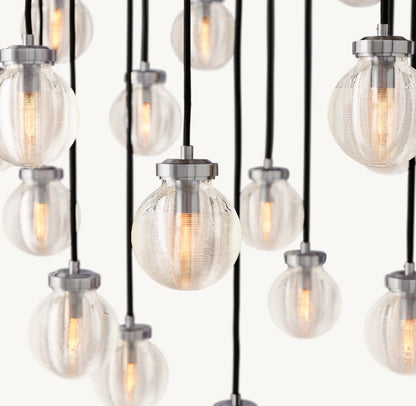 PEARL ROUND CHANDELIER 38"