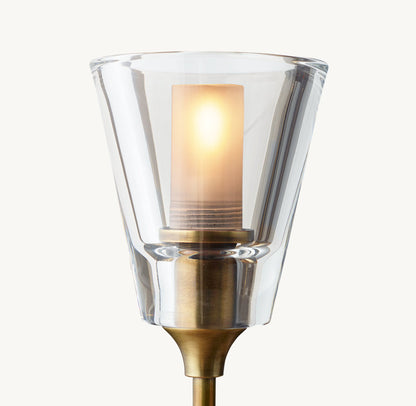 TORCHE DE VERRE ROUND CHANDELIER 58"