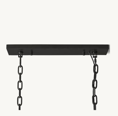 HARLOW CRYSTAL RECTANGULAR CHANDELIER 42"