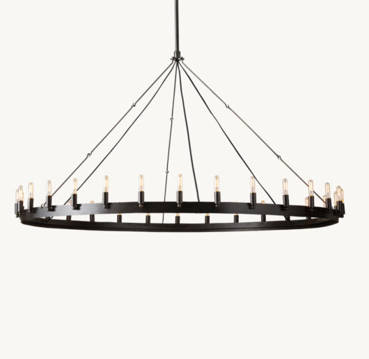 CAMINO VINTAGE FILAMENT ROUND CHANDELIER 63"