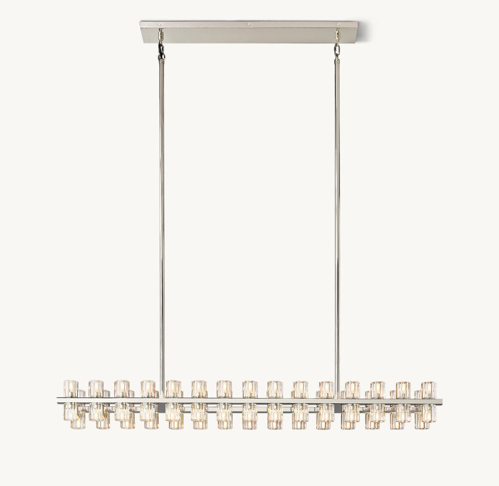 ARCACHON LED RECTANGULAR CHANDELIER 54"