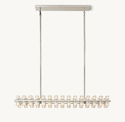 ARCACHON LED RECTANGULAR CHANDELIER 54"