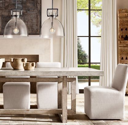 MACHINIST GLASS CLOCHE PENDANT