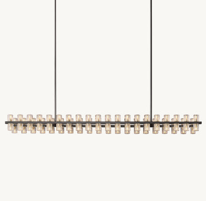 ARCACHON LED RECTANGULAR CHANDELIER 72"