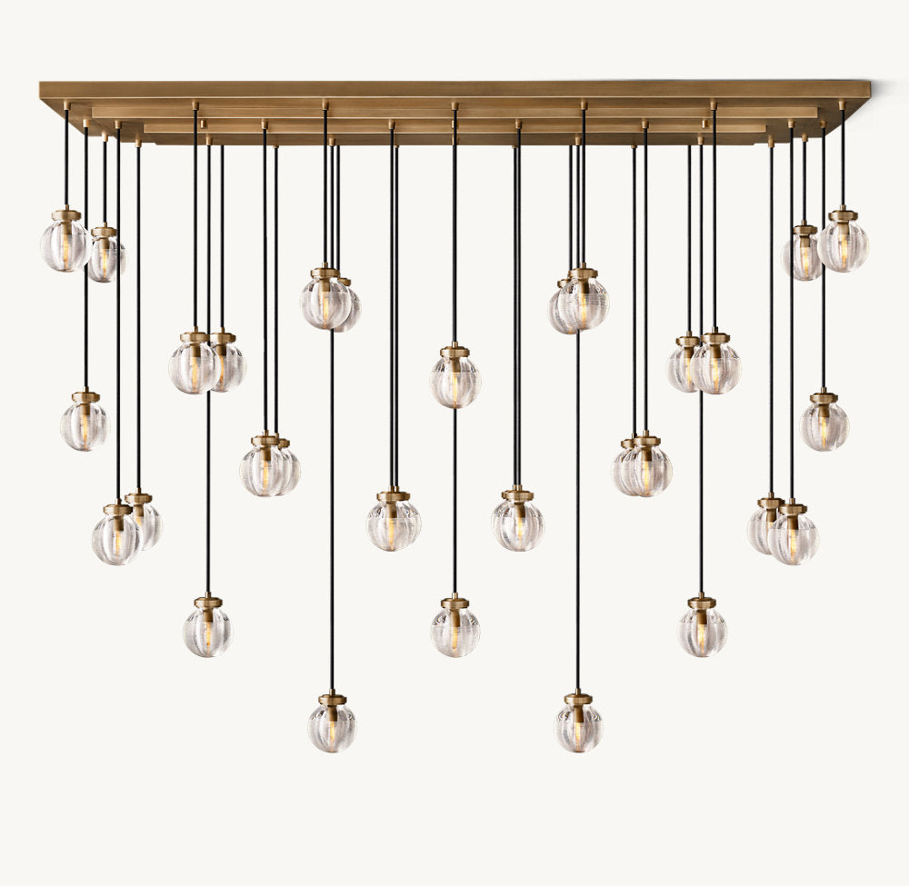 PEARL RECTANGULAR CHANDELIER 72"