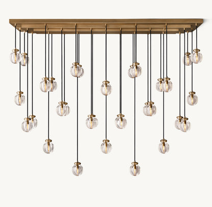 PEARL RECTANGULAR CHANDELIER 72"