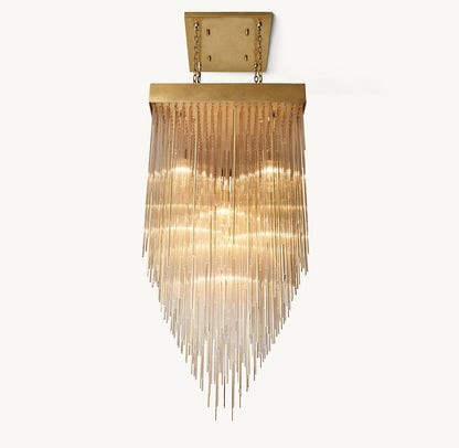 CASCADA SQUARE CHANDELIER 30"