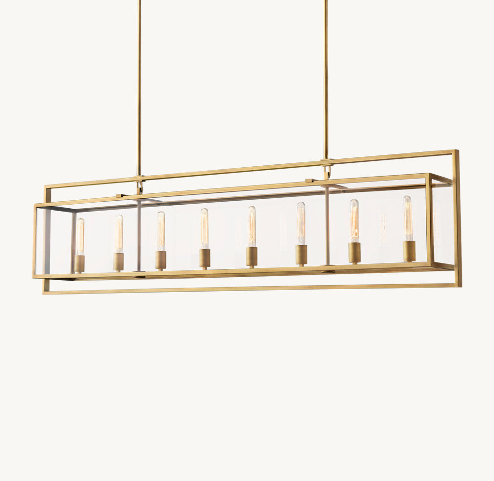 BECKMAN RECTANGULAR CHANDELIER 72"