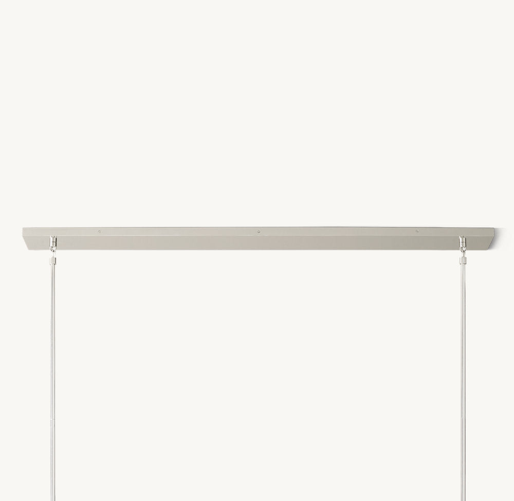 BOULE DE CRISTAL CLEAR GLASS LINEAR CHANDELIER 48"