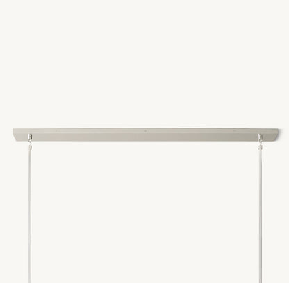 BOULE DE CRISTAL CLEAR GLASS LINEAR CHANDELIER 48"