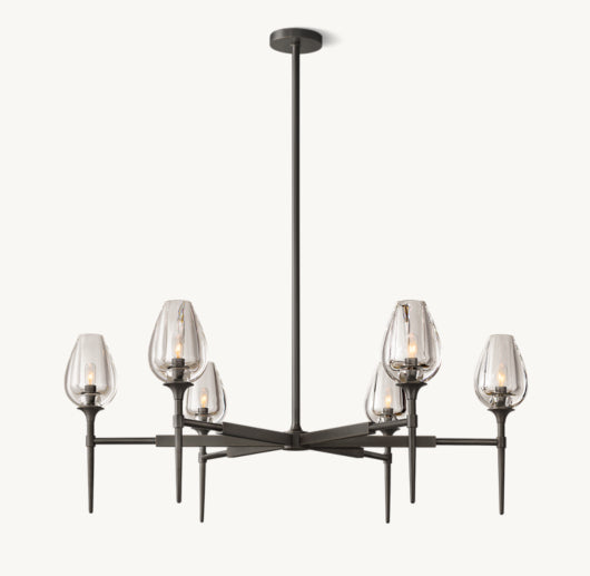 TULIP ROUND CHANDELIER 42"