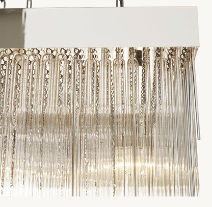 CASCADA SQUARE CHANDELIER 30"