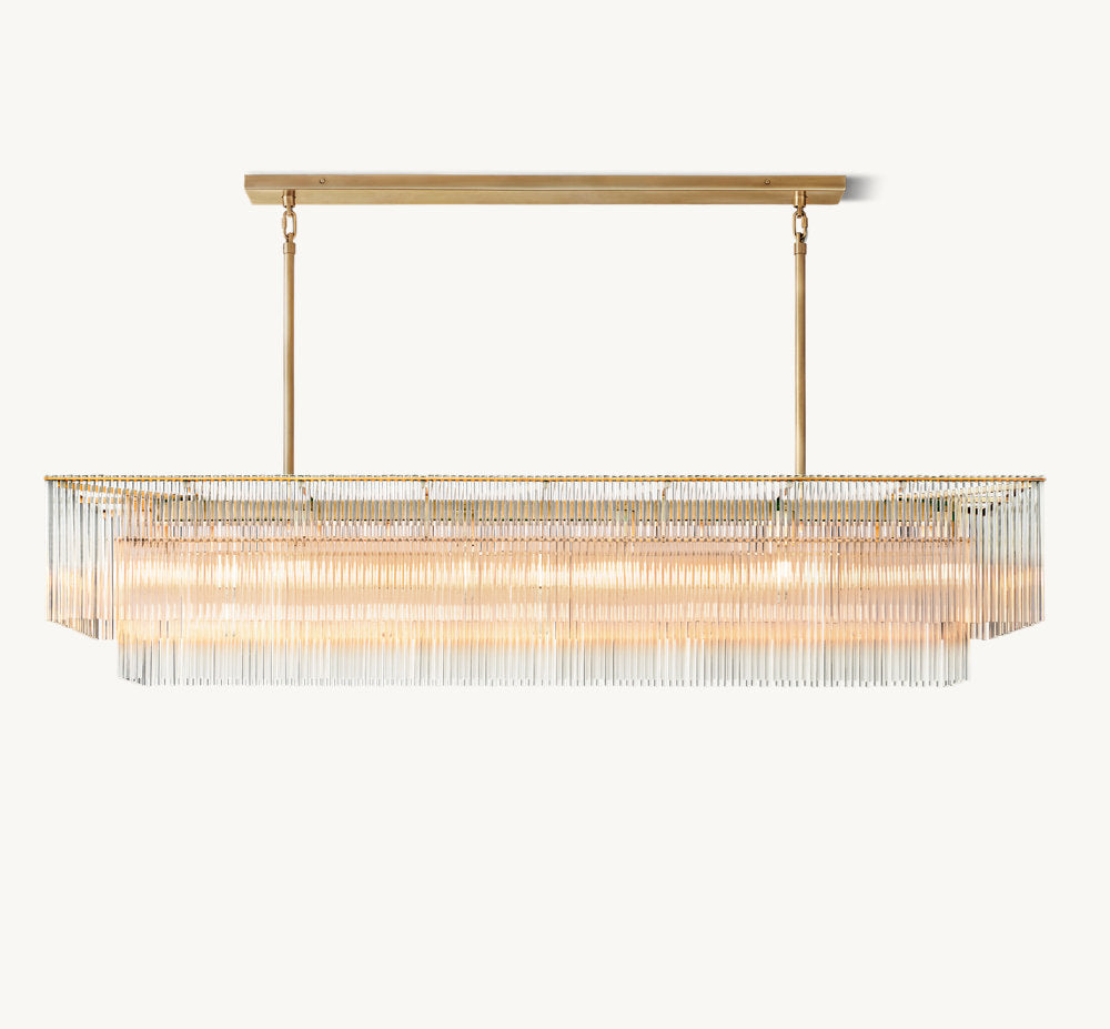 AMADEO RECTANGULAR CHANDELIER 72"