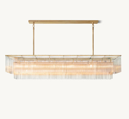 AMADEO RECTANGULAR CHANDELIER 72"
