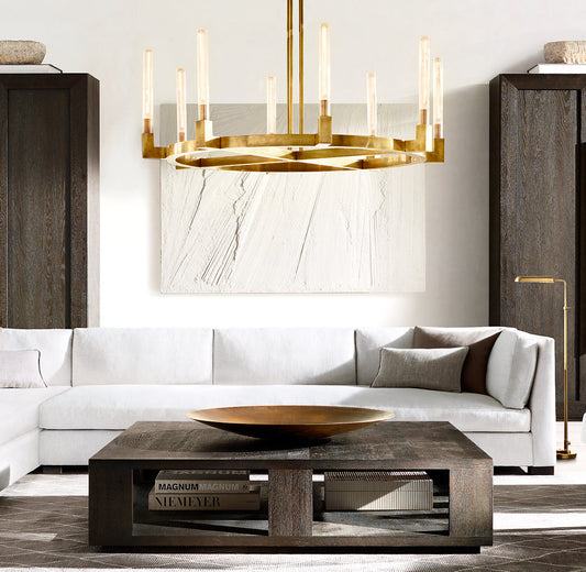 CANNELE ROUND CHANDELIER 72"