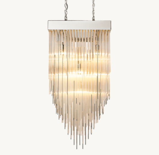 CASCADA SQUARE CHANDELIER 30"