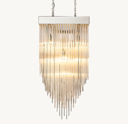CASCADA SQUARE CHANDELIER 30"