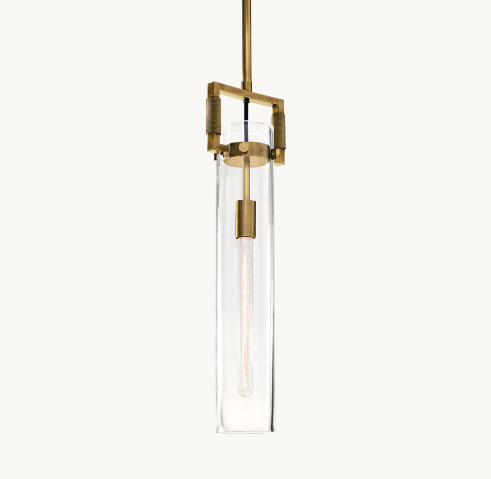 MACHINIST GLASS CYLINDER PENDANT