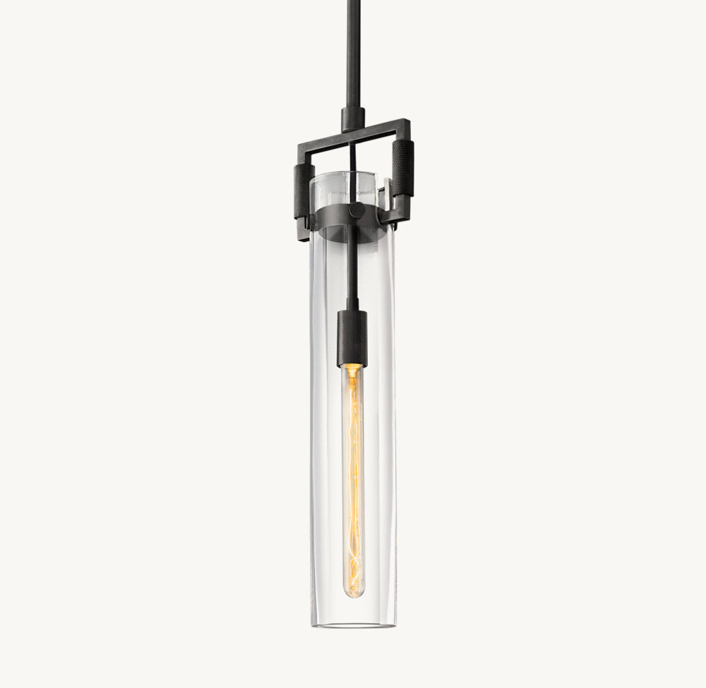 MACHINIST GLASS CYLINDER PENDANT