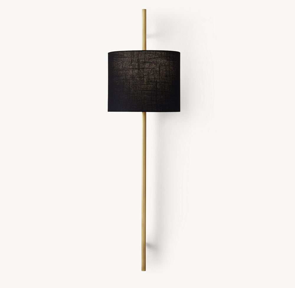 VELA OCTAGONAL BAR SCONCE - ROUND SHADE