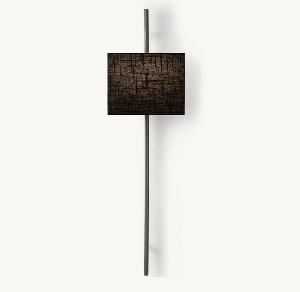 VELA OCTAGONAL BAR SCONCE - RECTANGULAR SHADE