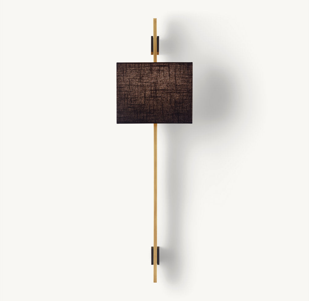 VELA RECTANGULAR BAR SCONCE - RECTANGULAR SHADE