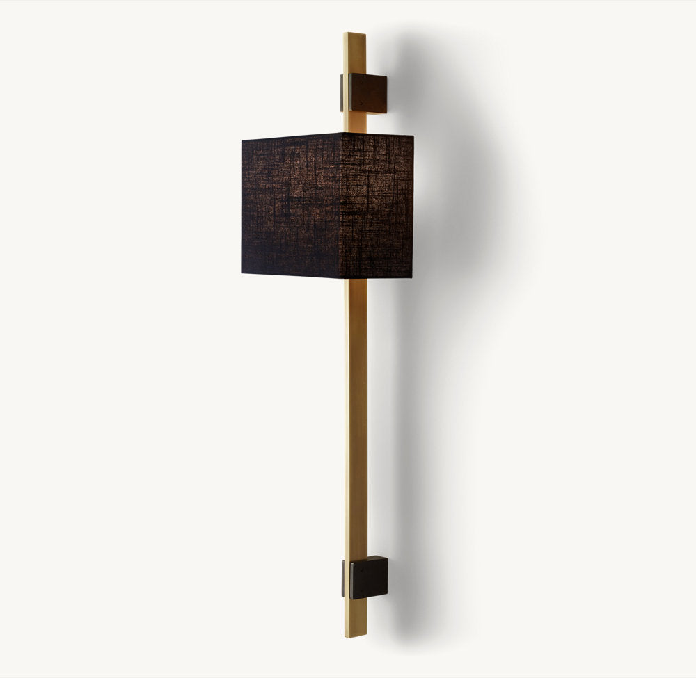 VELA RECTANGULAR BAR SCONCE - RECTANGULAR SHADE