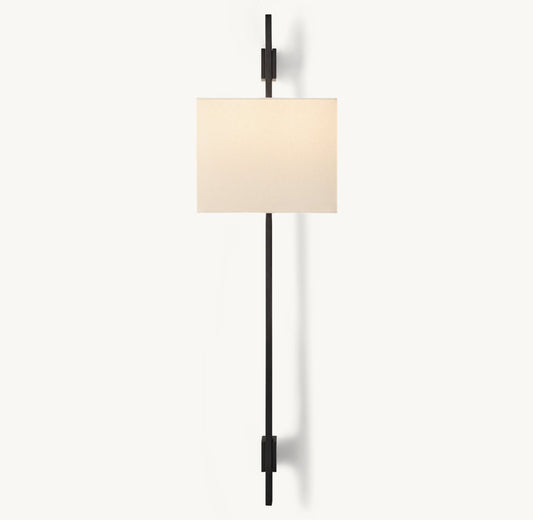 VELA RECTANGULAR BAR SCONCE - RECTANGULAR SHADE