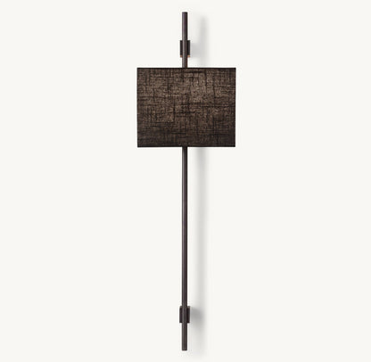 VELA ROUND BAR SCONCE - RECTANGULAR SHADE